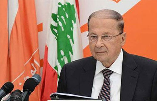 el presidente libanés, Michel Aoun